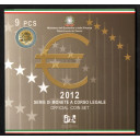 2012 - Divisionale I.P.Z.S. 9 monete Italia - Con  2 euro commemorativo del 10° anniversario dell'euro